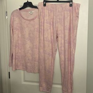 NWT Sonoma Super Soft Pink Tie Dye Pajamas - Size L